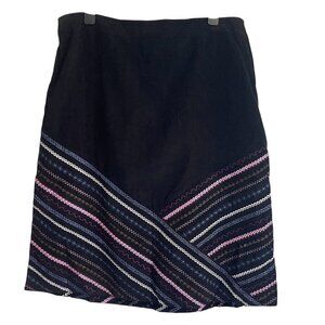 Hanna Andersson Womens Skirt Size 14 Y2K Corduroy Embroidered Academia Classic